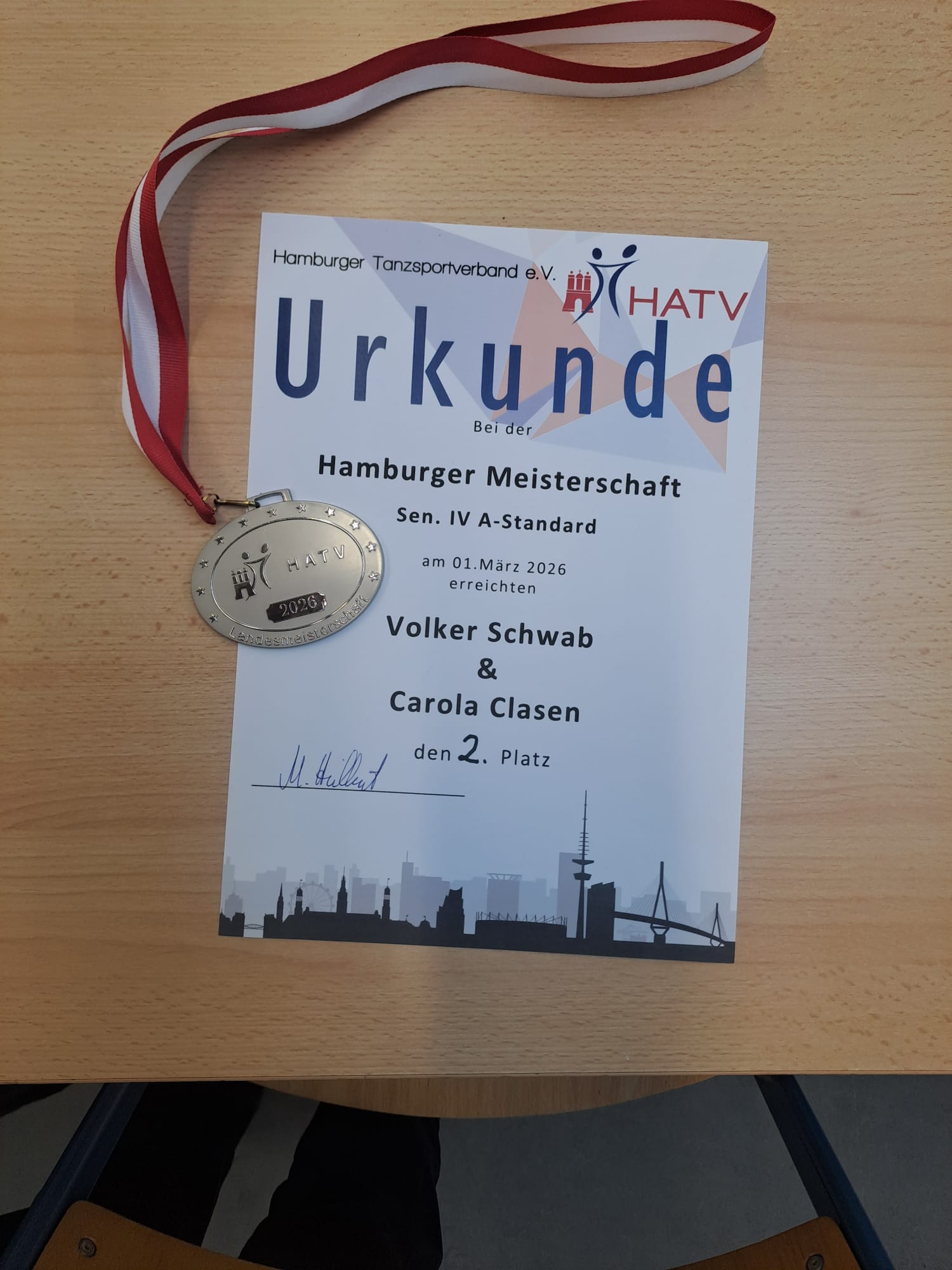 2026-03 Urkunde  Medaille
